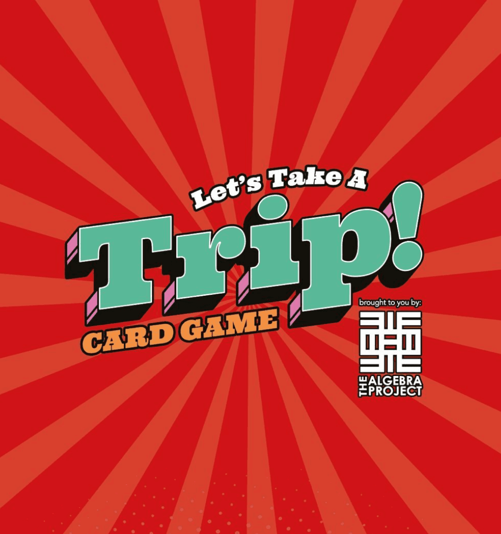 Lets Take a Trip Card Game Logo