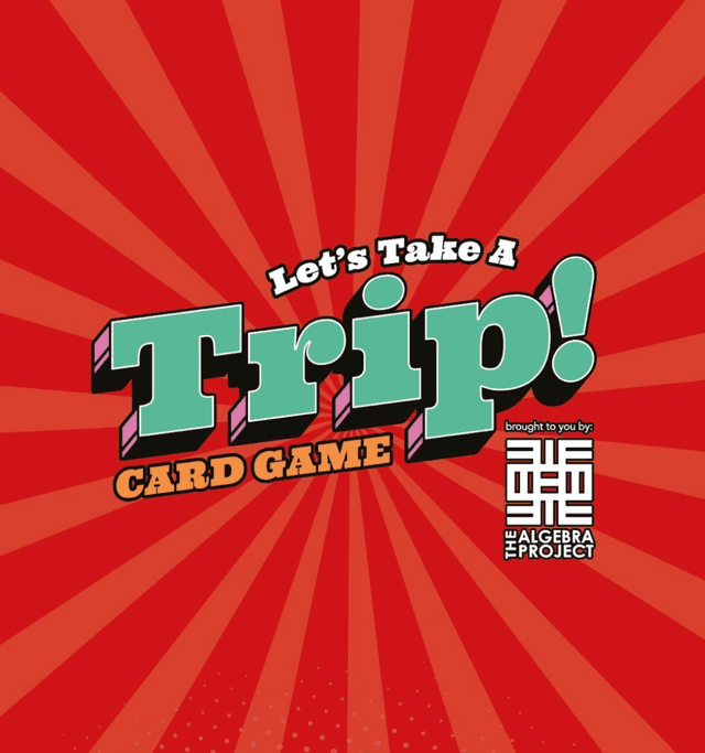 Lets Take a Trip Card Game Logo